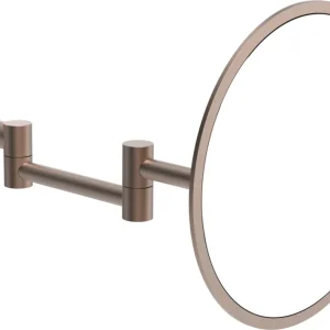 Miroir cosmétique Laufen Niara Or rose PVD brossé base chrome Expédié Aujourd'hui
